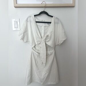 White Linen Dress